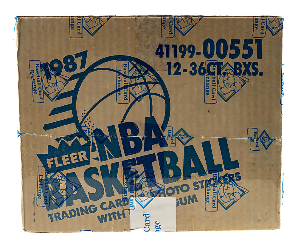 1987-1988 Fleer Basketball Factory-Sealed Unopened Wax Case (12 Boxes) - BBCE