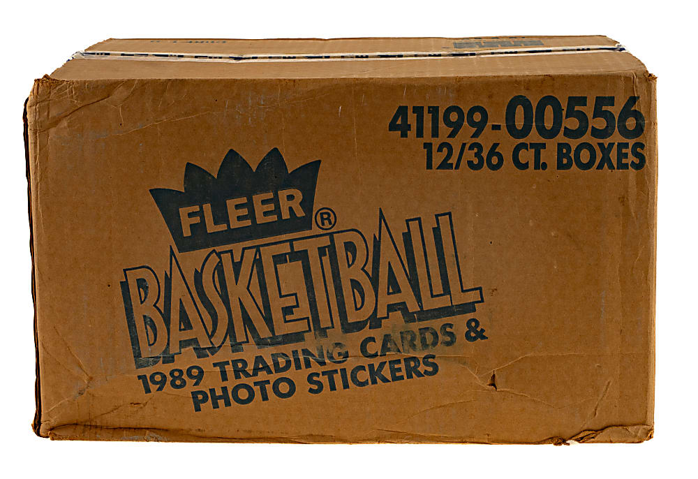 1989-1990 Fleer Basketball Factory-Sealed Unopened Wax Box Case (12 Boxes)