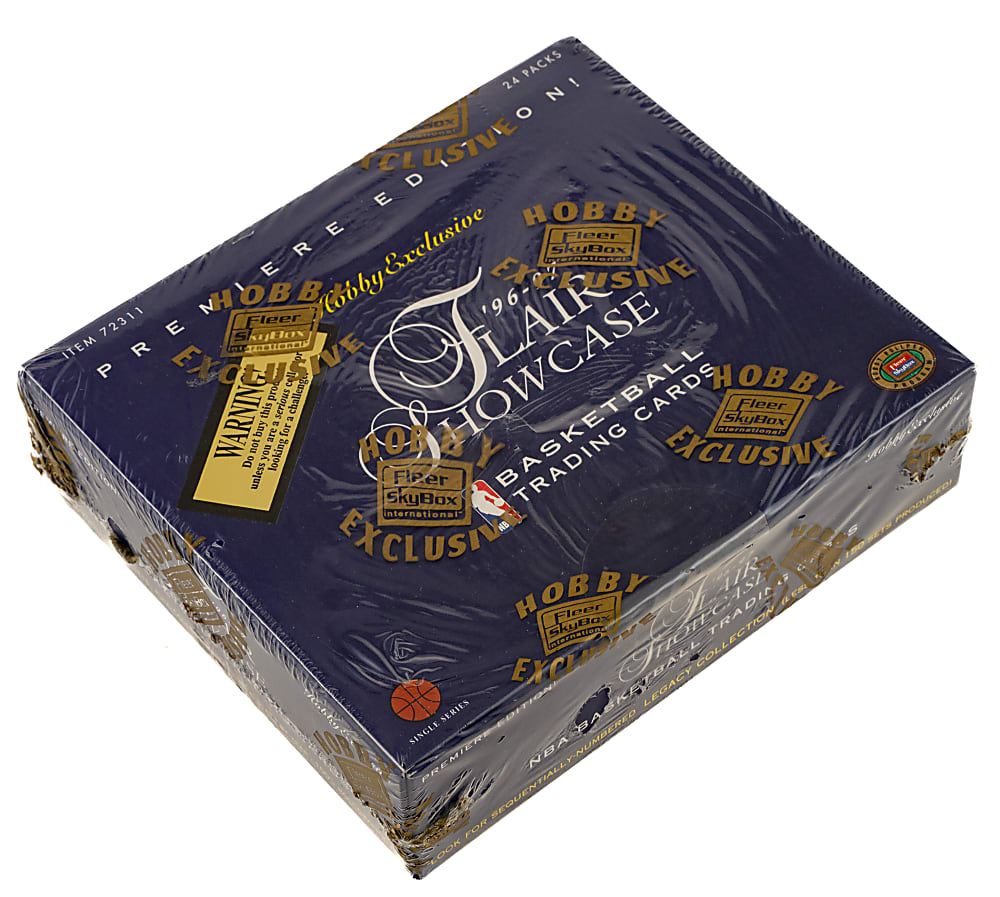 1996-1997 Flair Showcase Basketball Factory-Sealed Unopened Hobby Box (24 Packs) - Kobe Bryant Rookie Year