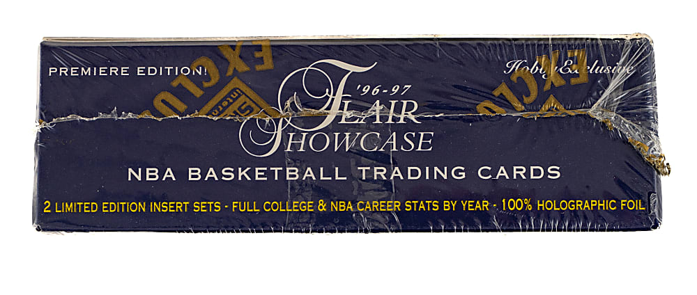 1996-1997 Flair Showcase Basketball Factory-Sealed Unopened Hobby Box (24 Packs) - Kobe Bryant Rookie Year