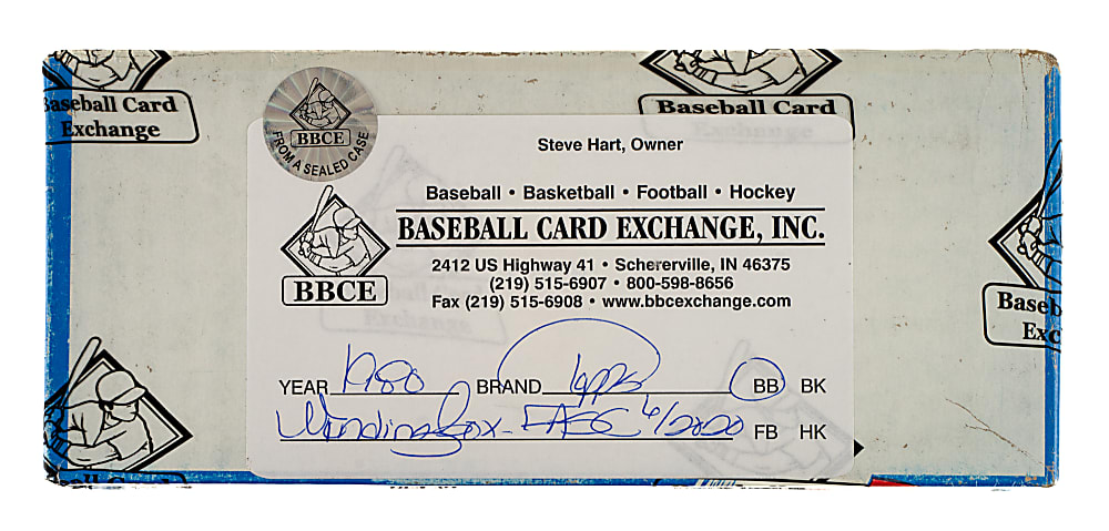 1980 Topps Unopened Vending Box - BBCE - From a Sealed Case (FASC)
