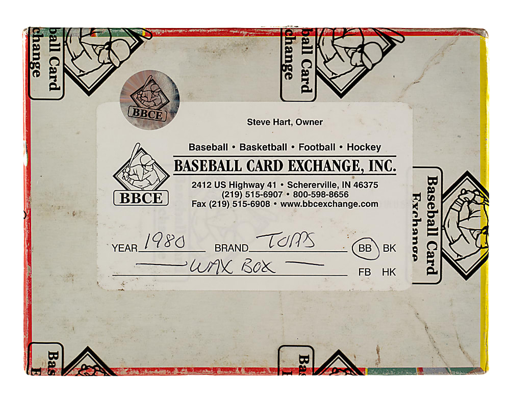 1980 Topps Unopened Wax Box (36 Packs) - BBCE - Rickey Henderson Rookie Year