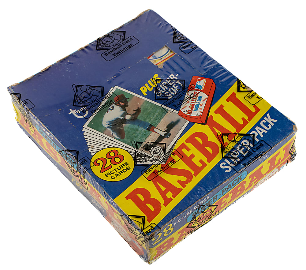 1980 Topps Unopened Super Cello Pack Box (24 Packs) - BBCE - Rickey Henderson Rookie Year