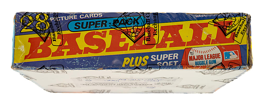 1980 Topps Unopened Super Cello Pack Box (24 Packs) - BBCE - Rickey Henderson Rookie Year