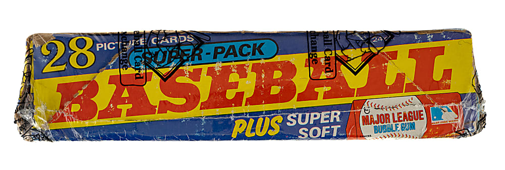 1980 Topps Unopened Super Cello Pack Box (24 Packs) - BBCE - Rickey Henderson Rookie Year