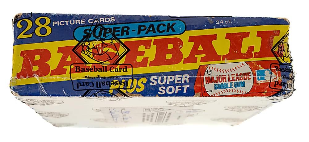 1980 Topps Unopened Super Cello Pack Box (24 Packs) - BBCE - Rickey Henderson Rookie Year