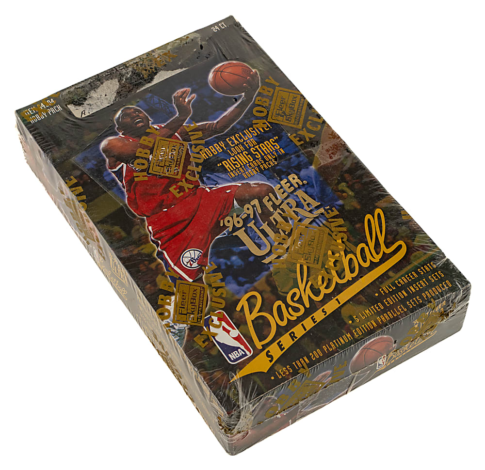 1996-1997 Fleer Ultra Basketball First Series Factory-Sealed Unopened Hobby Box (24 Packs) - Kobe Bryant Rookie Year