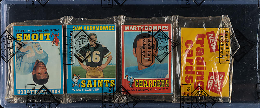 1971 Topps Football Unopened Rack Pack - BBCE
