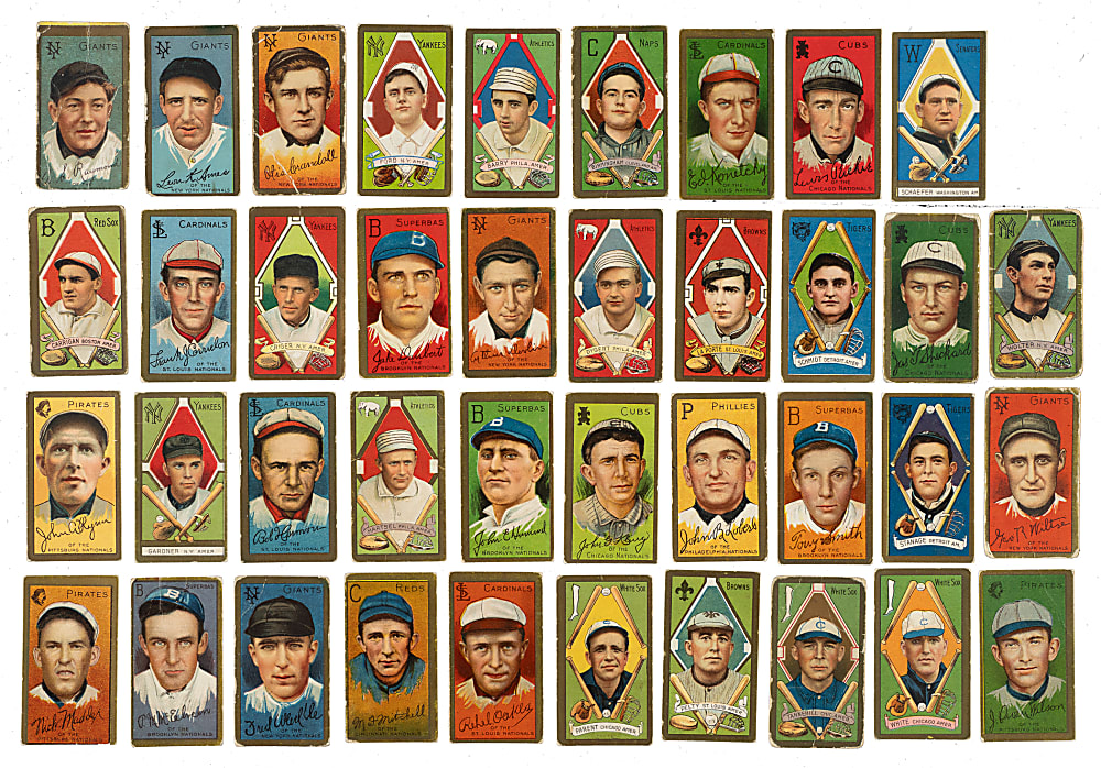 1911 T205 Gold Border Collection (43) Including Doc Adkins Minor Leaguer