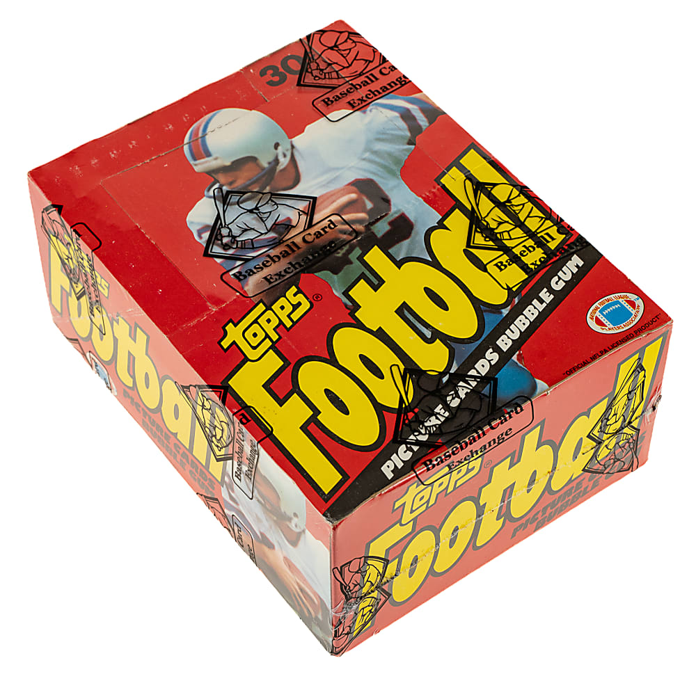 1983 Topps Football Unopened Wax Box (36 Packs) In 1981 Display Box - BBCE