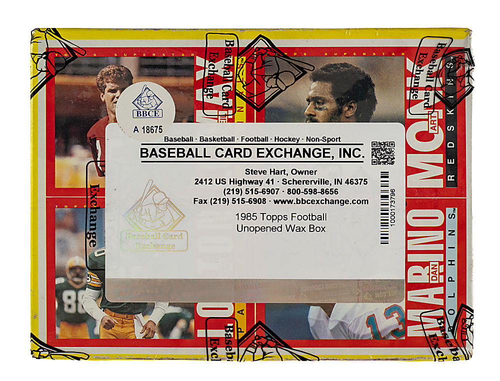 1985 Topps Football Unopened Wax Box (36 Packs) - BBCE