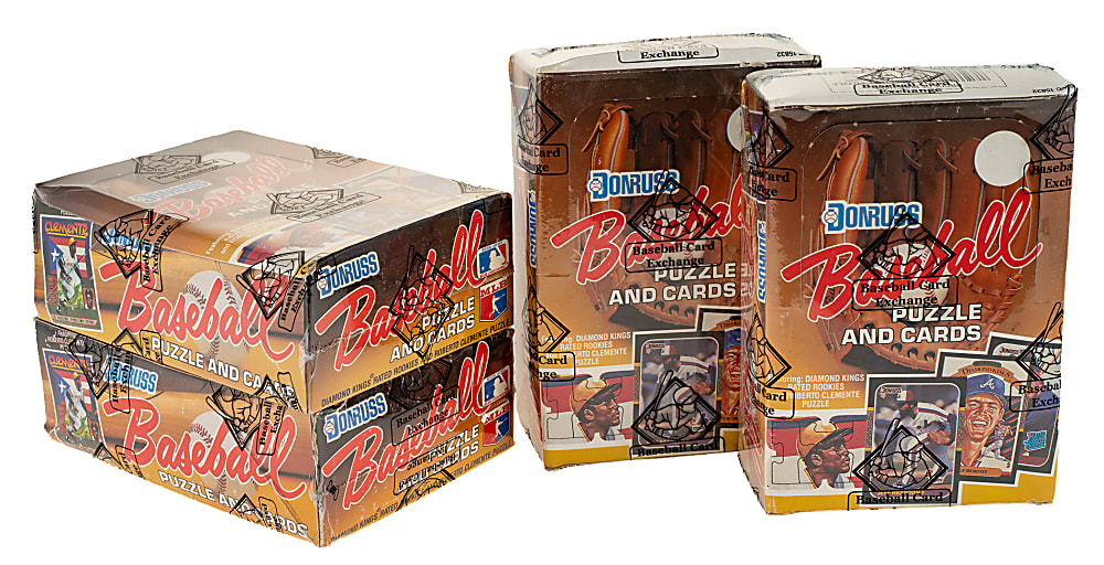 1987 Donruss Unopened Wax Box Collection (4 Boxes, 144 Cards) - BBCE