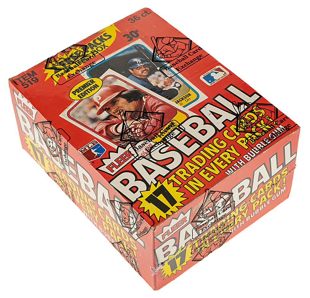 1981 Fleer Unopened Wax Box (36 Packs) - BBCE