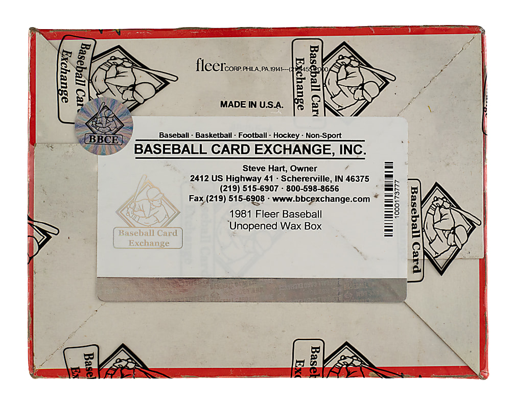 1981 Fleer Unopened Wax Box (36 Packs) - BBCE
