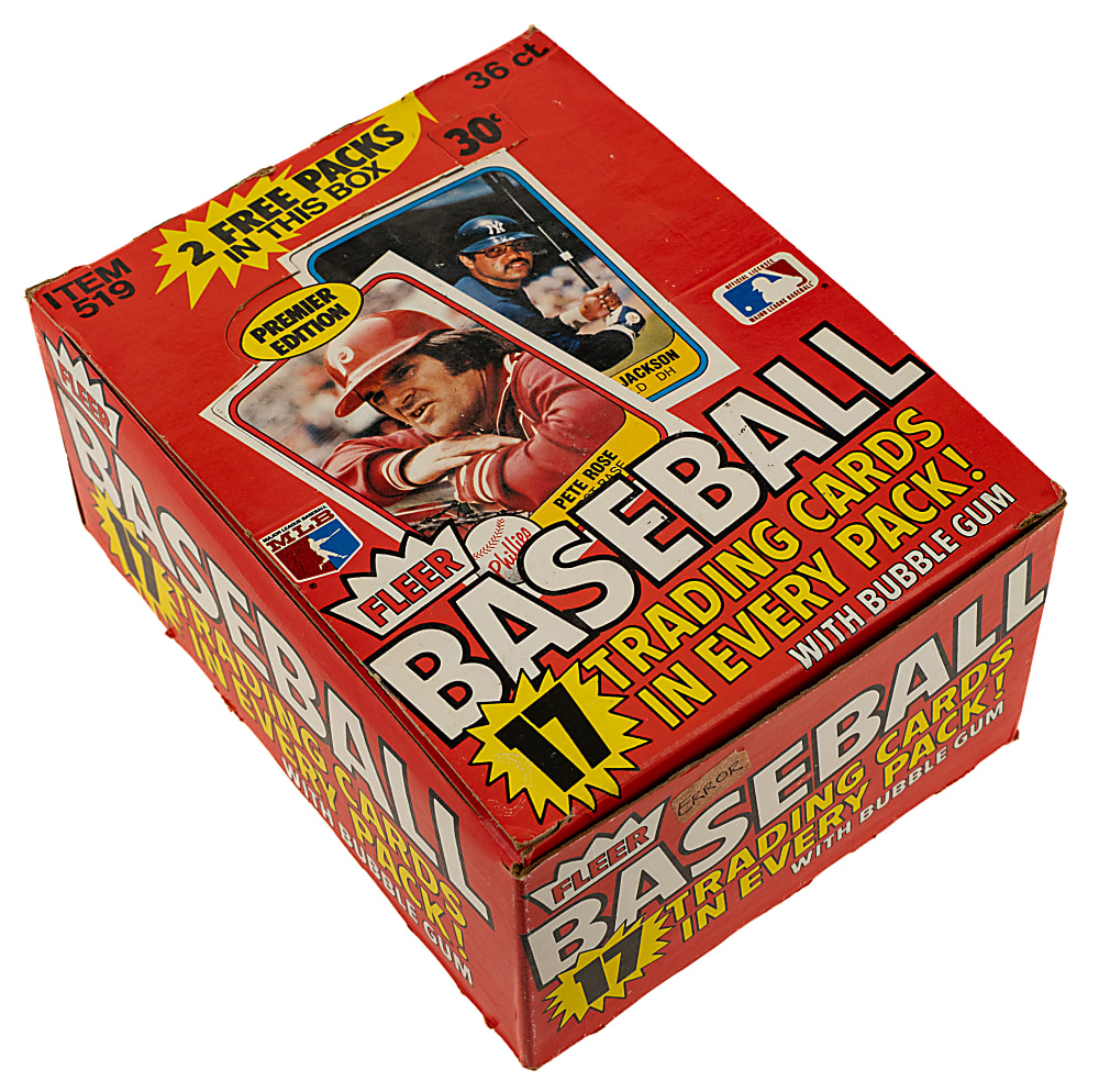 1981 Fleer Unopened Wax Box (36 Packs) - BBCE