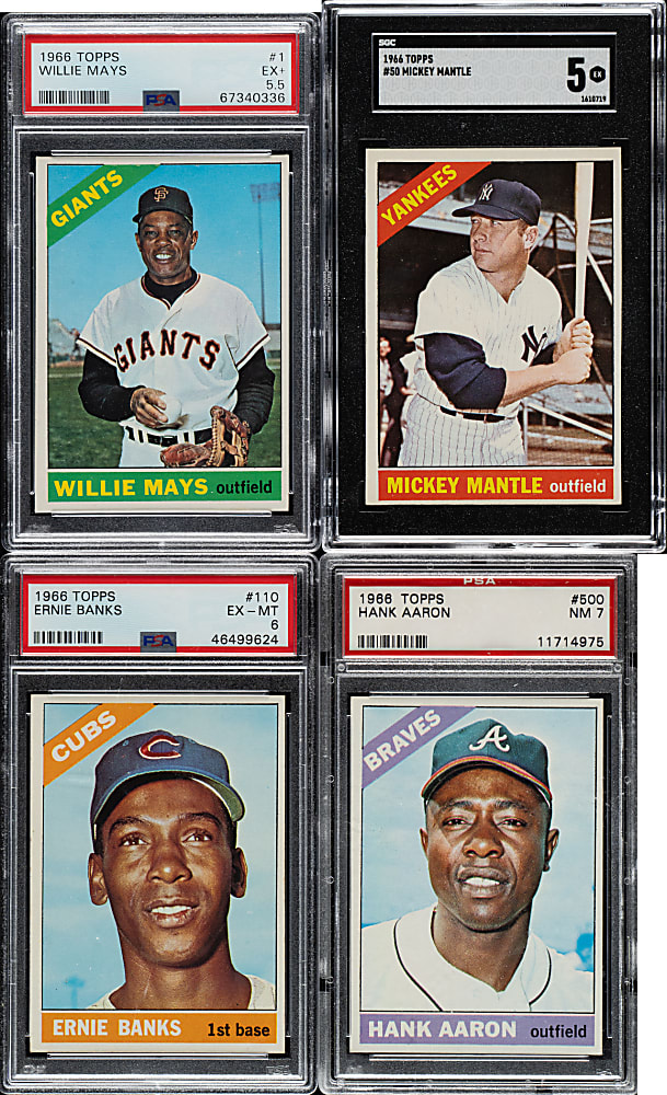 1966 Topps Complete Set (598) Including 23 Graded Cards