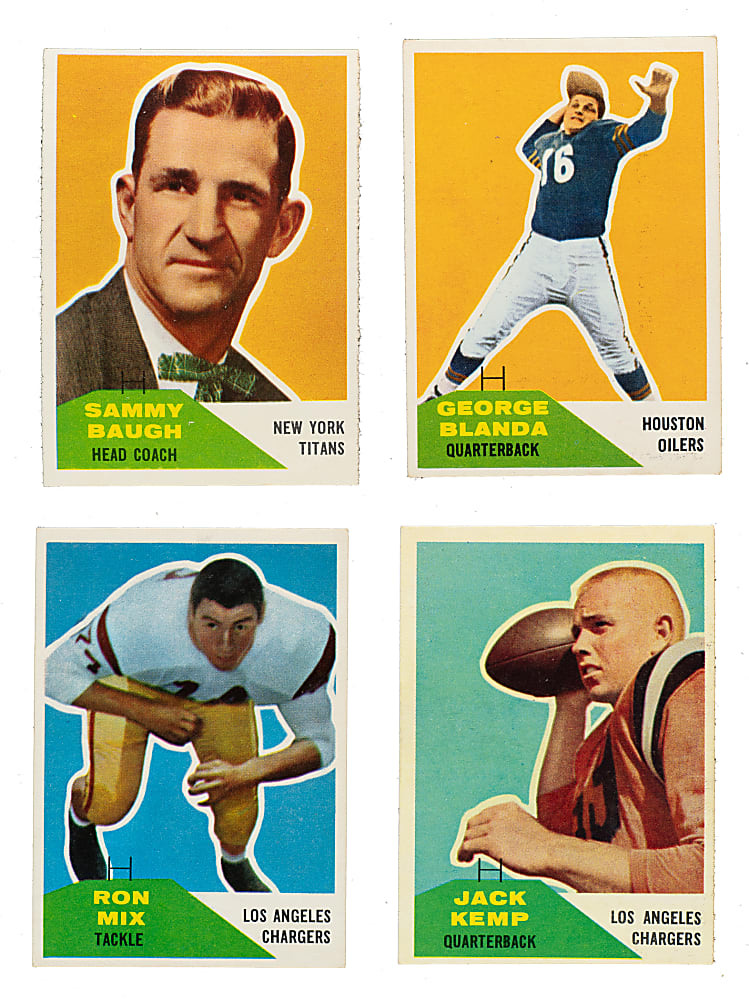 1960 Fleer Football Complete Set (132)