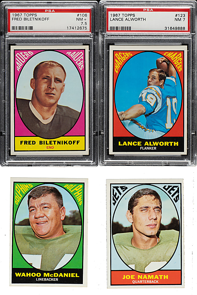 High-Grade 1967 Topps Football Complete Set (132)