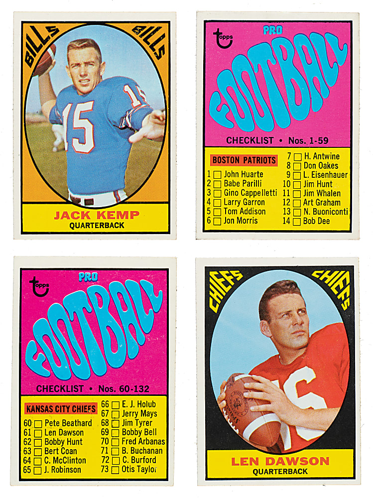 High-Grade 1967 Topps Football Complete Set (132)