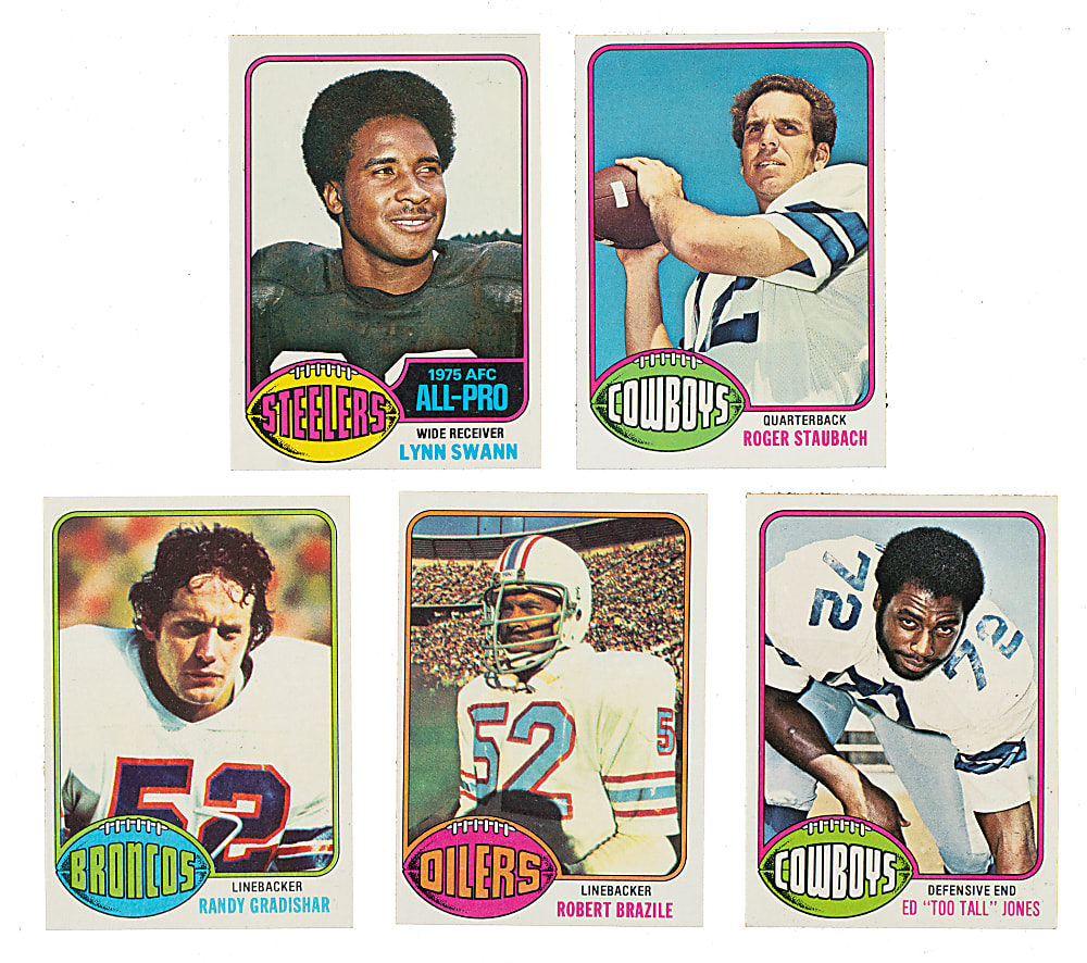 High-Grade 1976 Topps Football Complete Set (528) Including #148 Walter Payton Rookie PSA NM 7