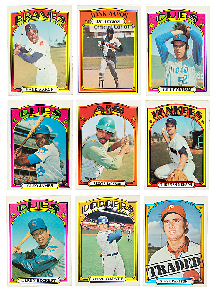 1972 Topps Complete Set (787) Including 30 Graded Cards
