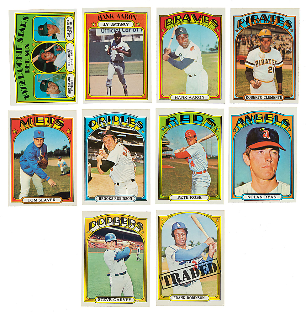 High-Grade 1972 Topps Complete Set (787) Including 50 PSA-Graded Cards