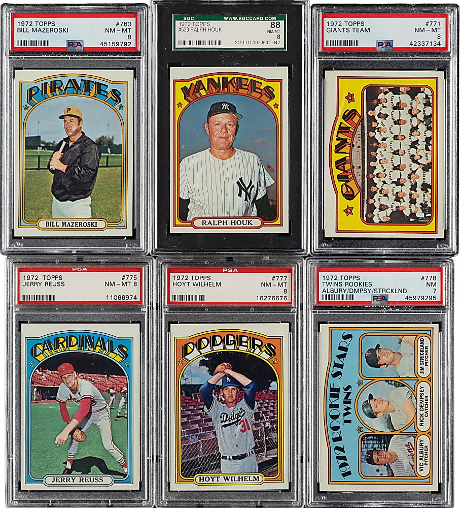 High-Grade 1972 Topps Complete Set (787) Including 50 PSA-Graded Cards
