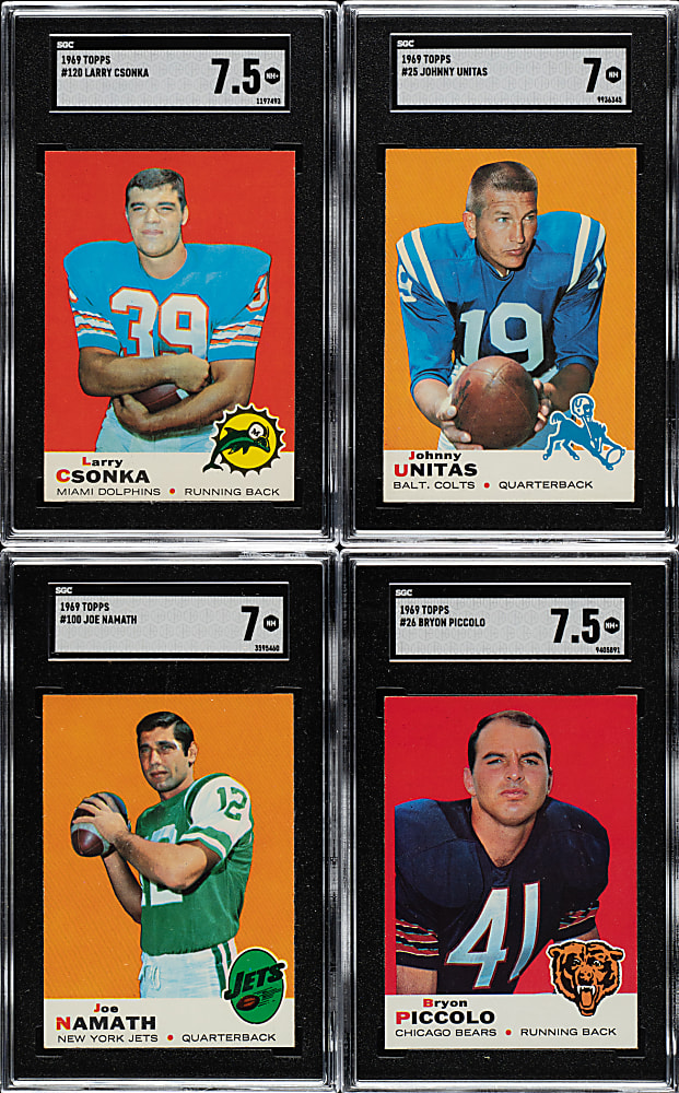High-Grade 1969 Topps Football Complete Set (263)