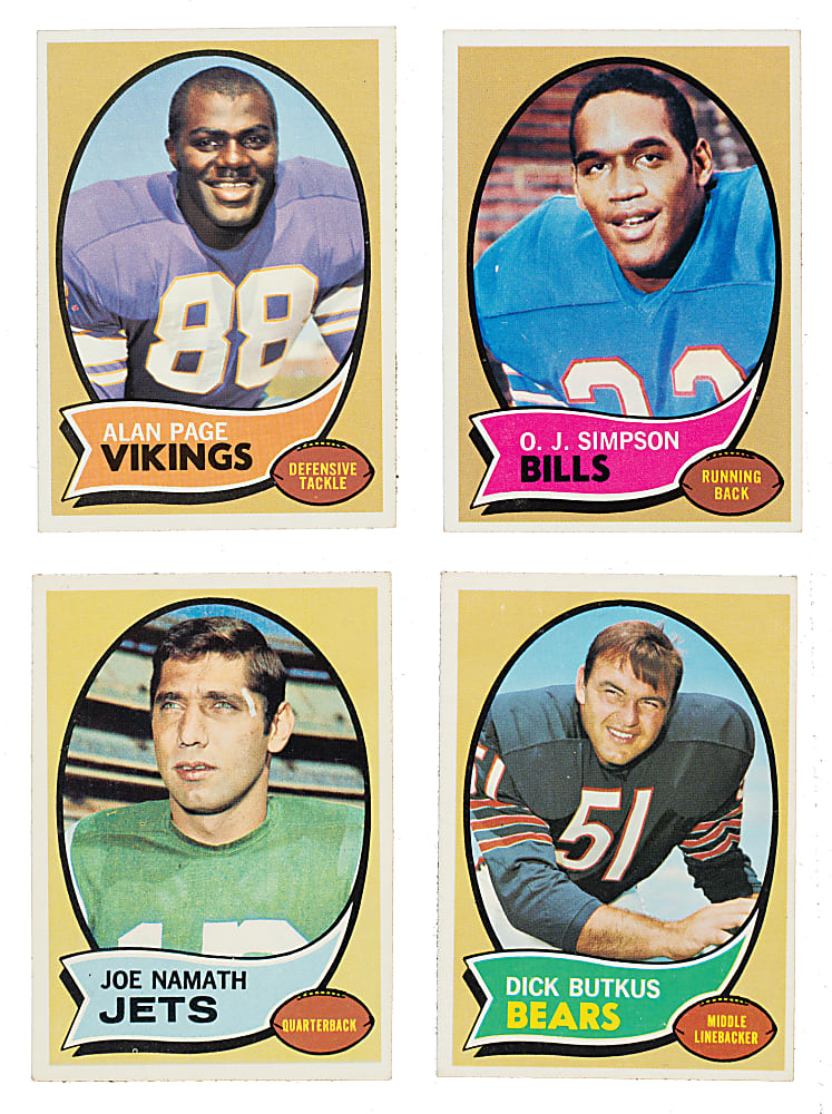 1970 Topps Football Complete Set (263)