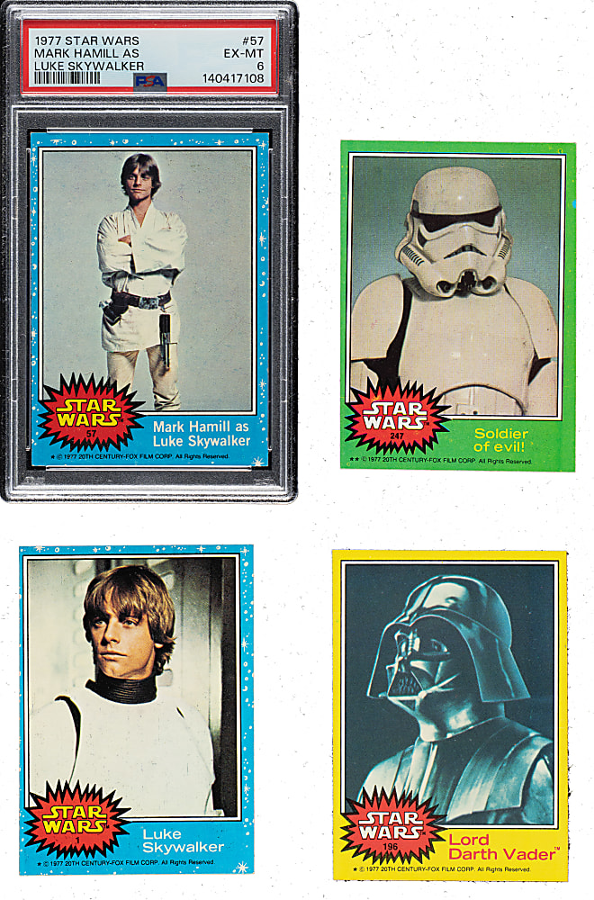 High-Grade 1977 Topps "Star Wars" Series 1-5 Complete Set (330) Plus Complete Sticker Set (55)
