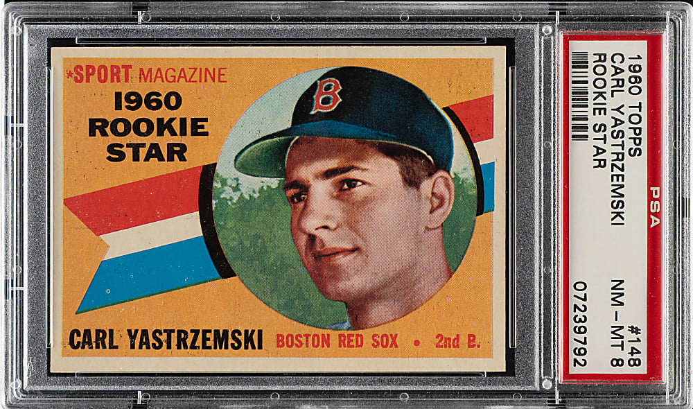 1960 Topps #148 Carl Yastrzemski Rookie PSA NM-MT 8