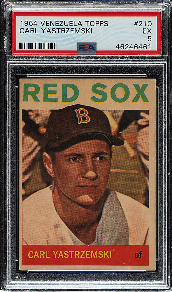 1964 Topps Venezuelan #210 Carl Yastrzemski PSA EX 5