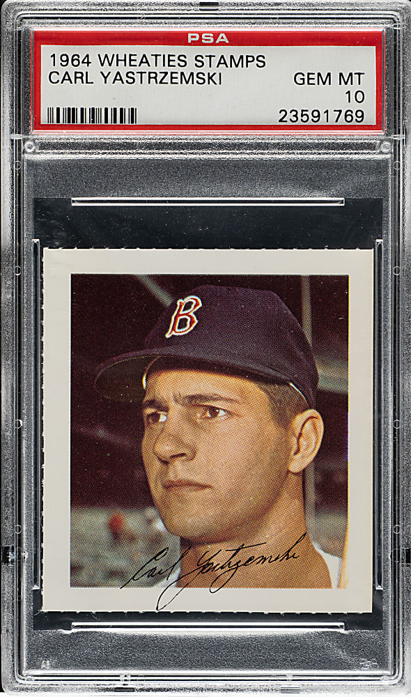 1964 Wheaties Stamps Carl Yastrzemski PSA GEM MINT 10