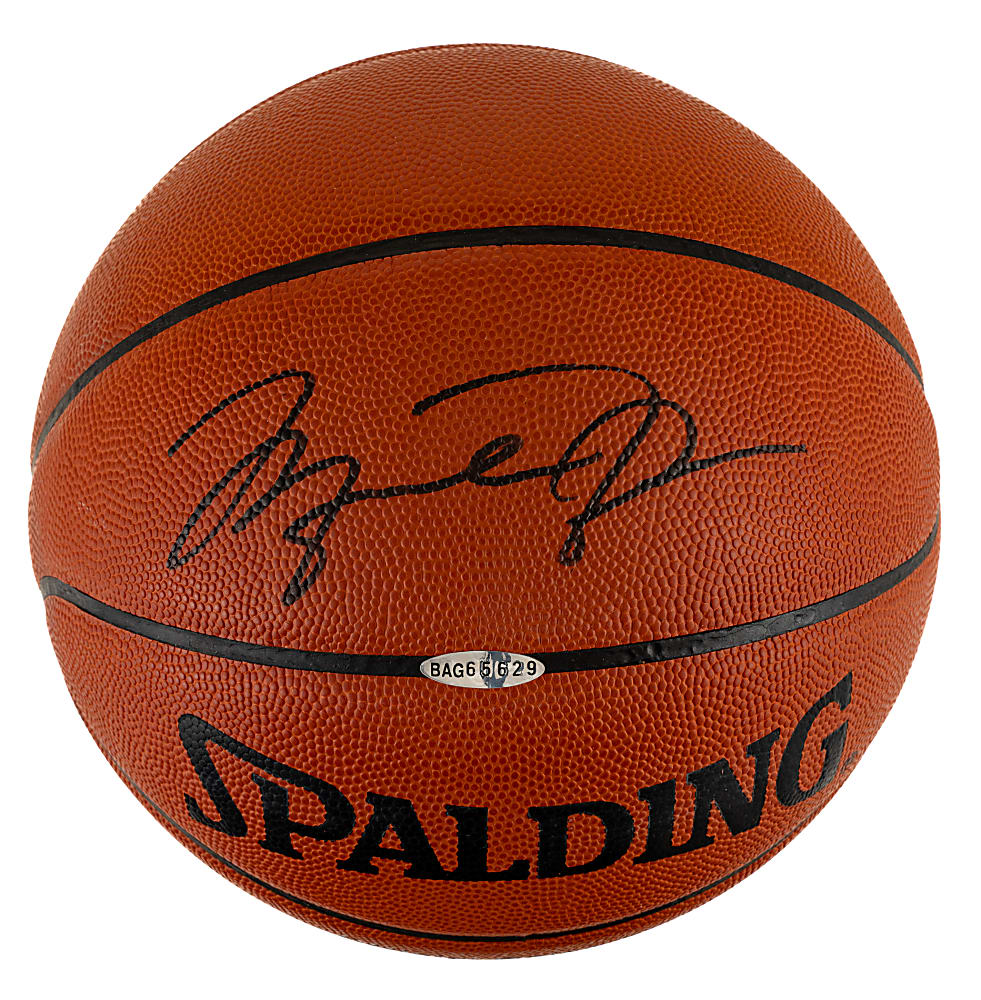 Michael Jordan Signed Basketball - Upper Deck and JSA