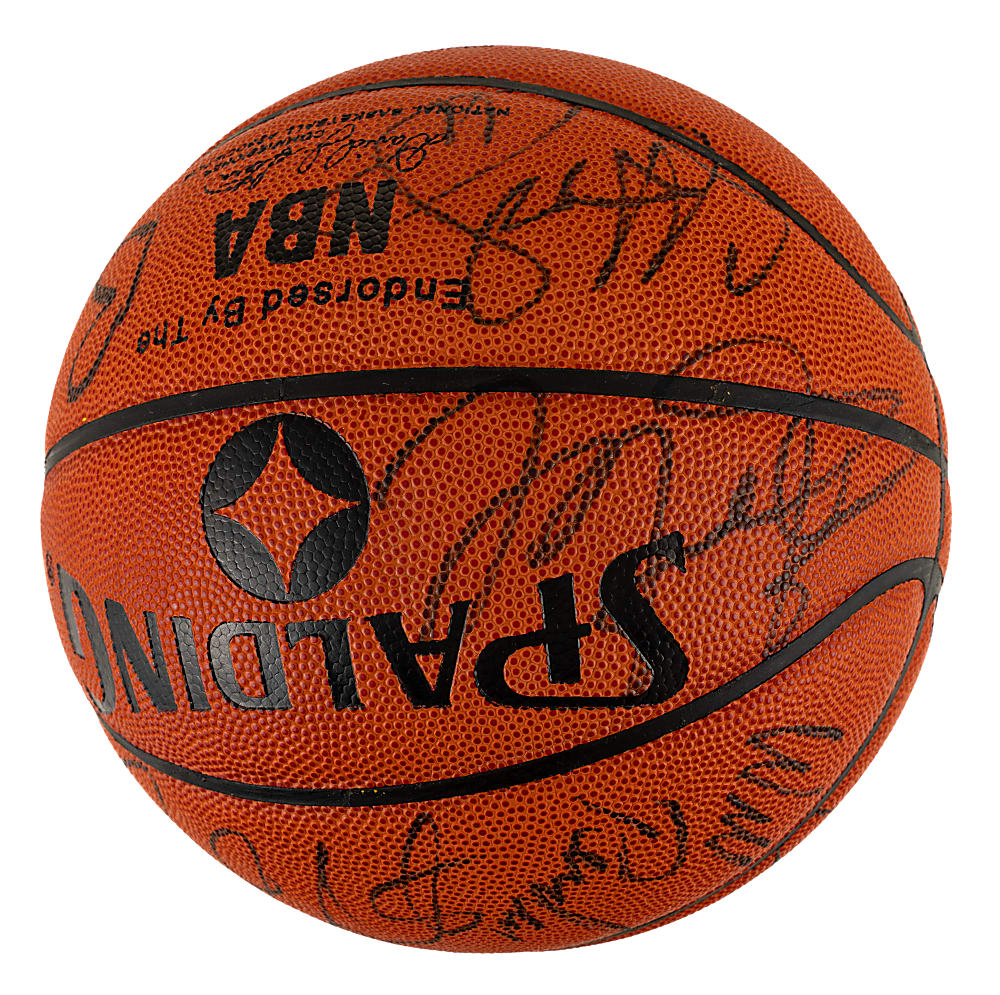 1991-1992 Chicago Bulls World Champions Team-Signed Basketball with Michael Jordan - JSA, Beckett, and PSA/DNA