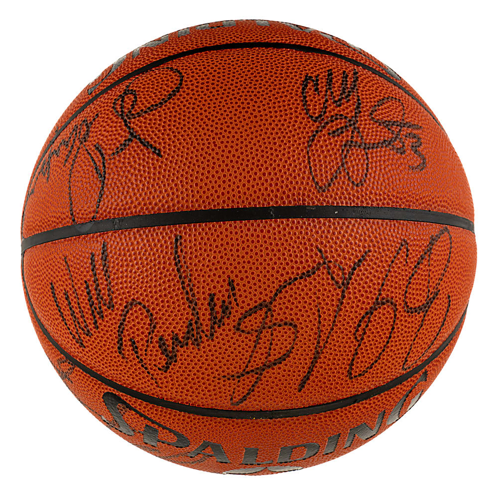 1991-1992 Chicago Bulls World Champions Team-Signed Basketball with Michael Jordan - JSA, Beckett, and PSA/DNA