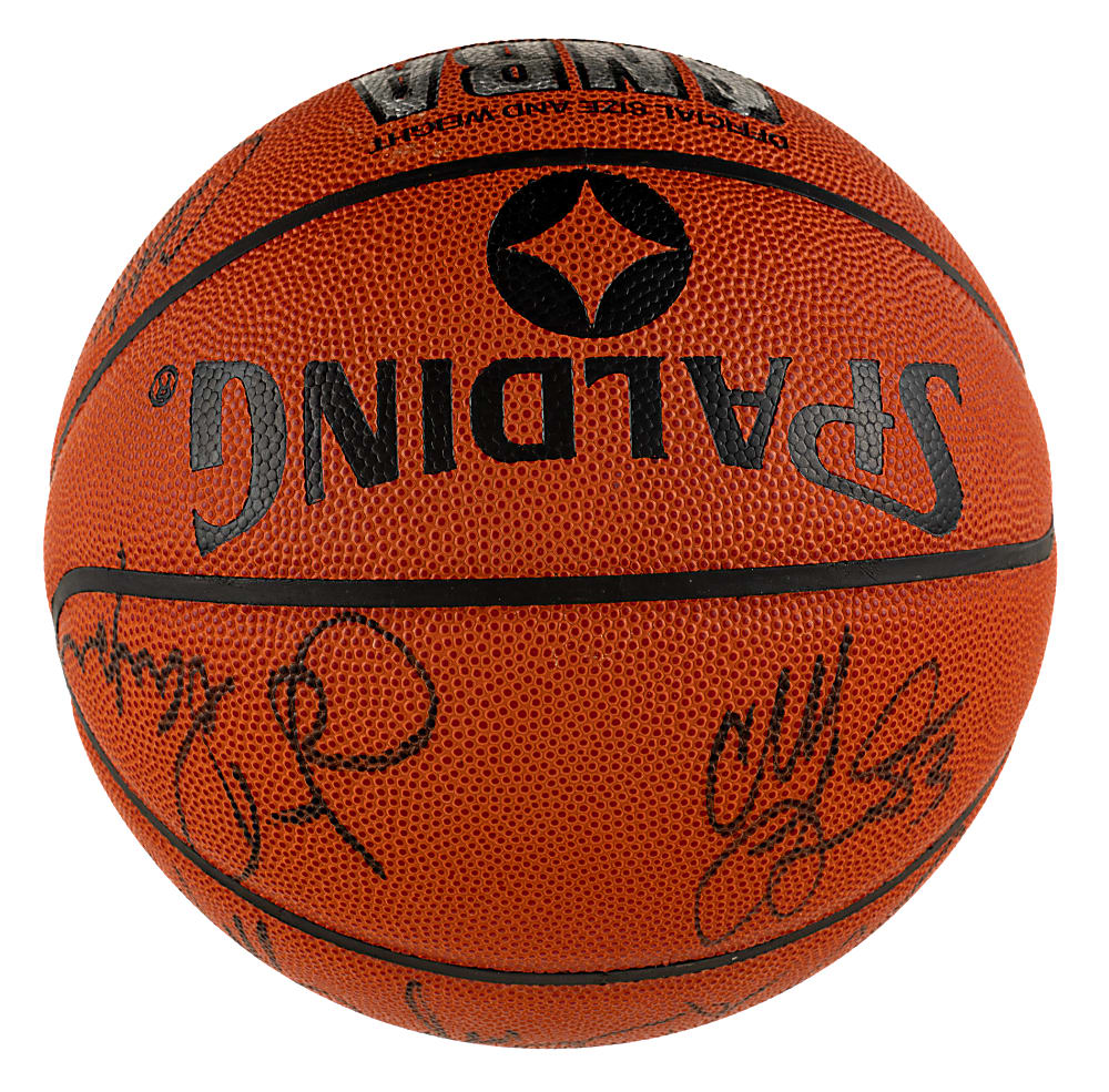 1991-1992 Chicago Bulls World Champions Team-Signed Basketball with Michael Jordan - JSA, Beckett, and PSA/DNA