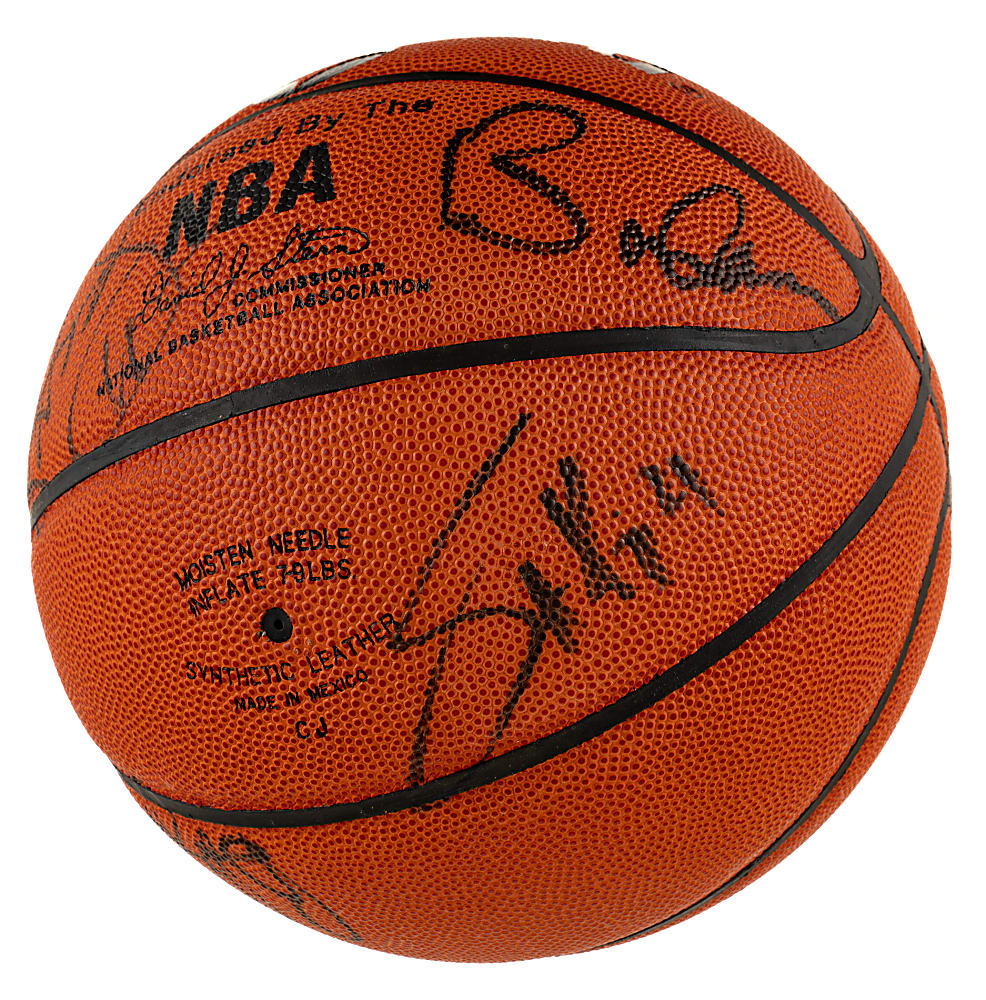 1991-1992 Chicago Bulls World Champions Team-Signed Basketball with Michael Jordan - JSA, Beckett, and PSA/DNA