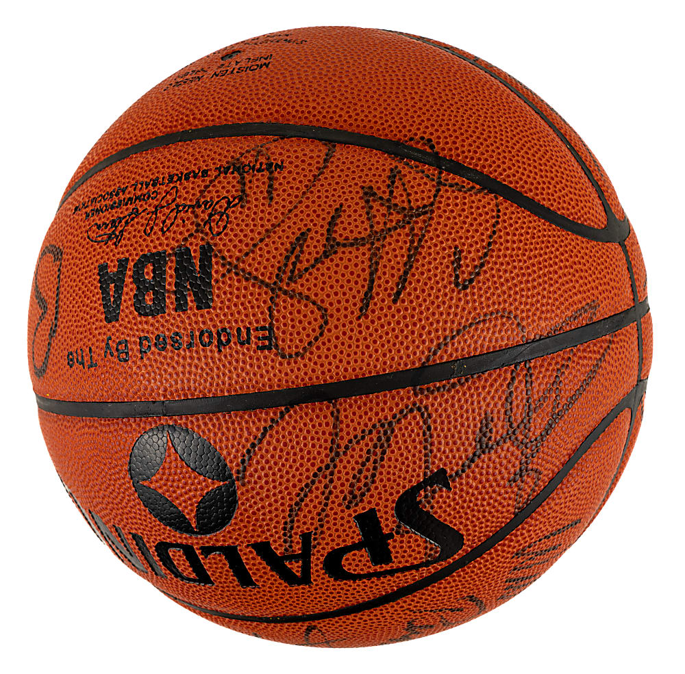 1991-1992 Chicago Bulls World Champions Team-Signed Basketball with Michael Jordan - JSA, Beckett, and PSA/DNA