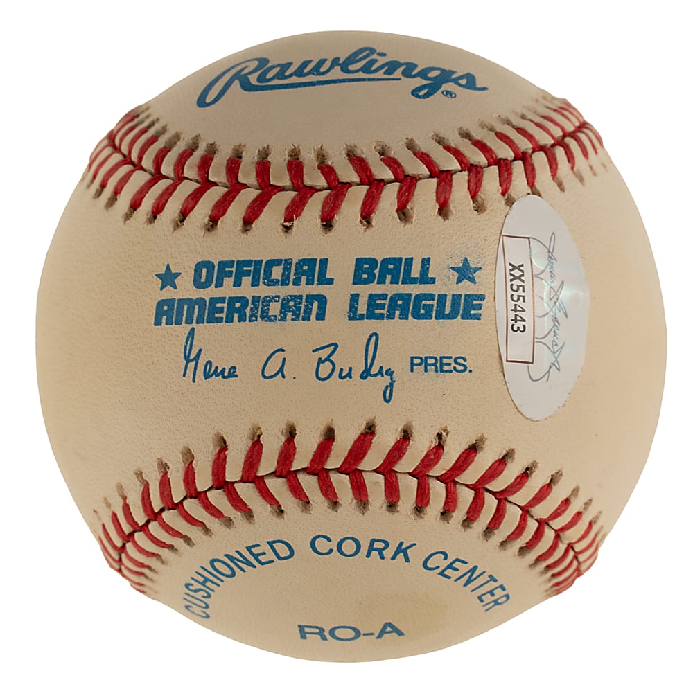 Joe DiMaggio Single-Signed Limited-Edition Baseball with "361 HRS" Inscription - JSA