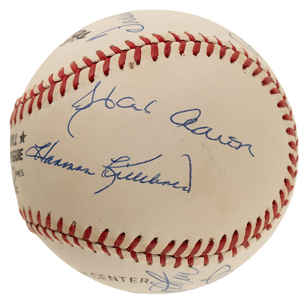 500 Home Run Club Signed Baseball with 11 Signatures Including Mickey Mantle and Ted Williams - JSA