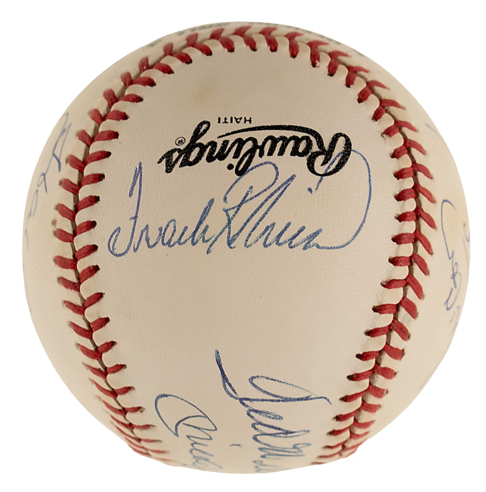 500 Home Run Club Signed Baseball with 11 Signatures Including Mickey Mantle and Ted Williams - JSA
