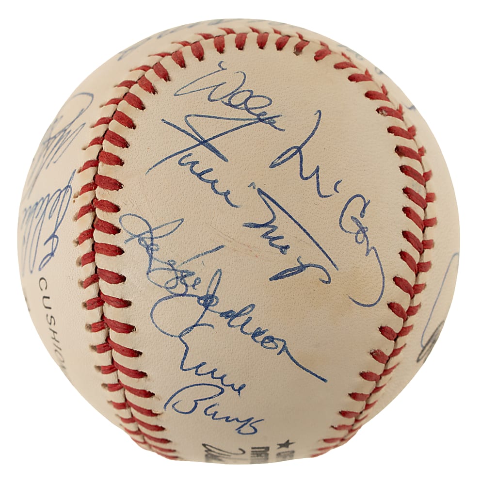 500 Home Run Club Signed Baseball with 11 Signatures Including Mickey Mantle and Ted Williams - JSA