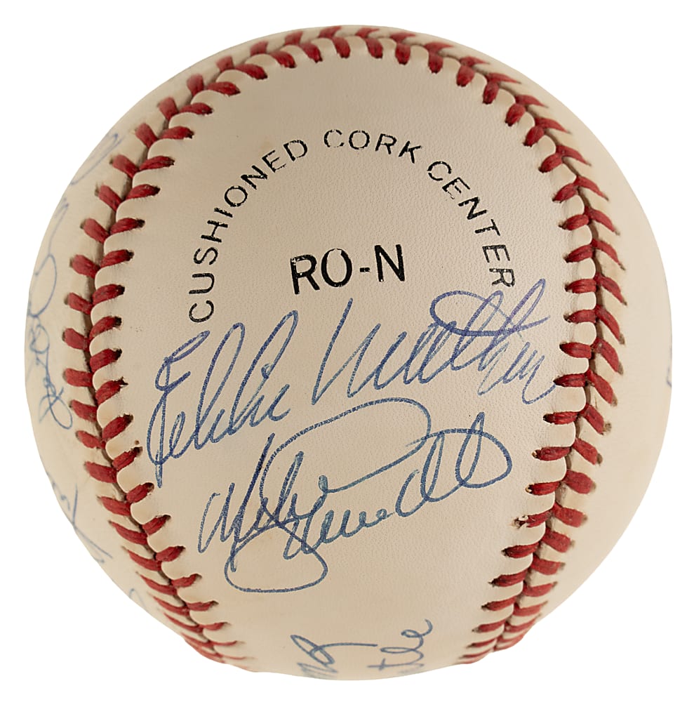 500 Home Run Club Signed Baseball with 11 Signatures Including Mickey Mantle and Ted Williams - JSA