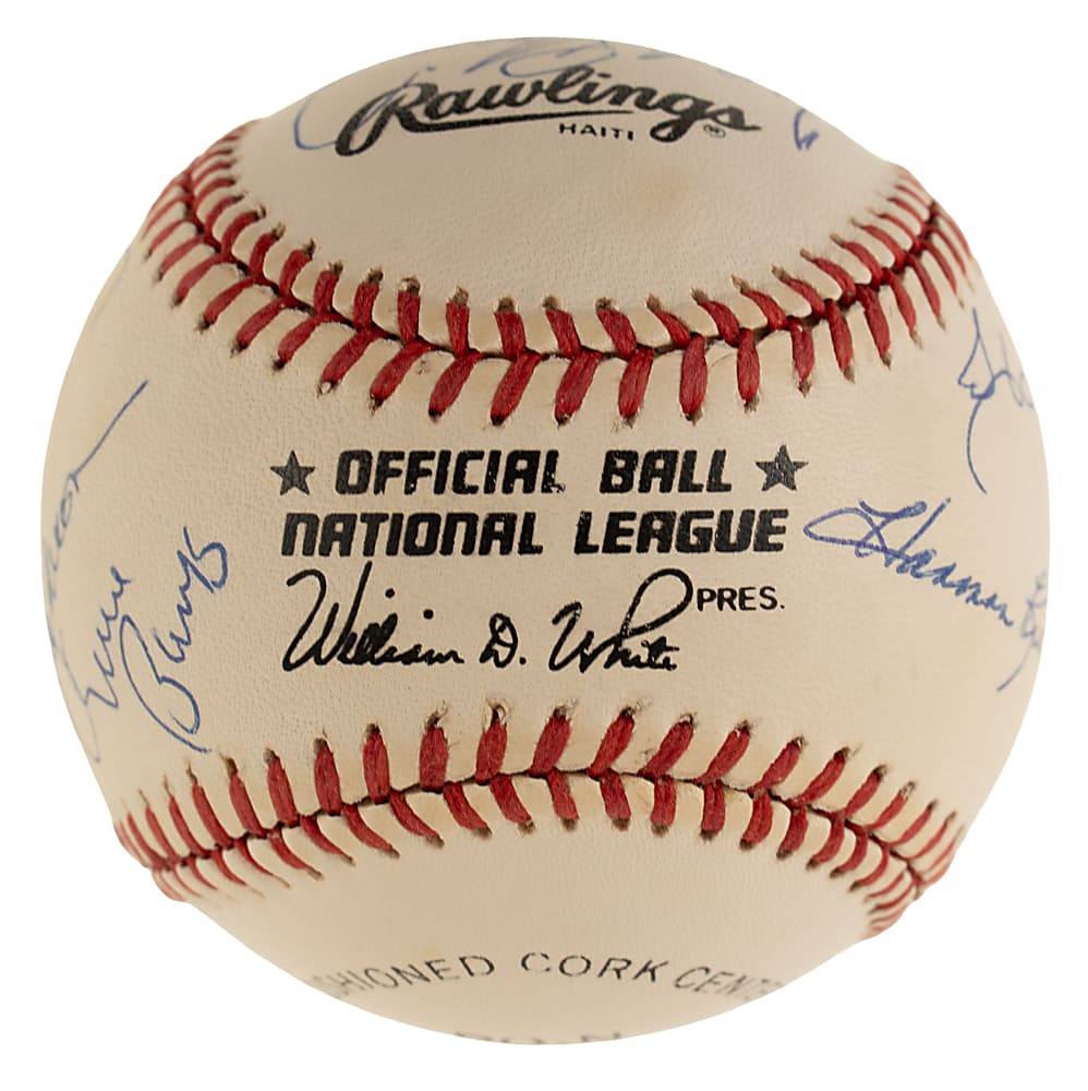 500 Home Run Club Signed Baseball with 11 Signatures Including Mickey Mantle and Ted Williams - JSA
