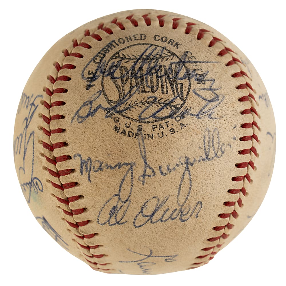 1969 Pittsburgh Pirates Team-Signed Baseball with Roberto Clemente - JSA
