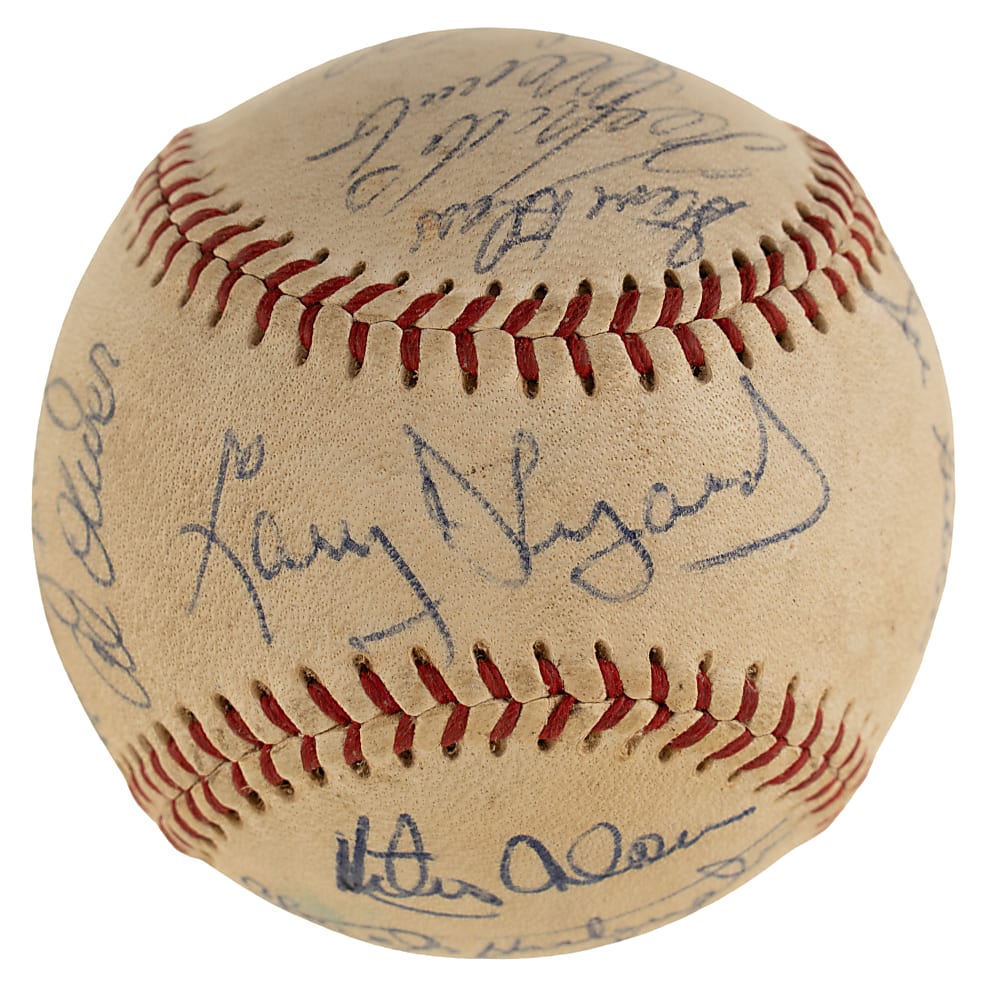 1969 Pittsburgh Pirates Team-Signed Baseball with Roberto Clemente - JSA