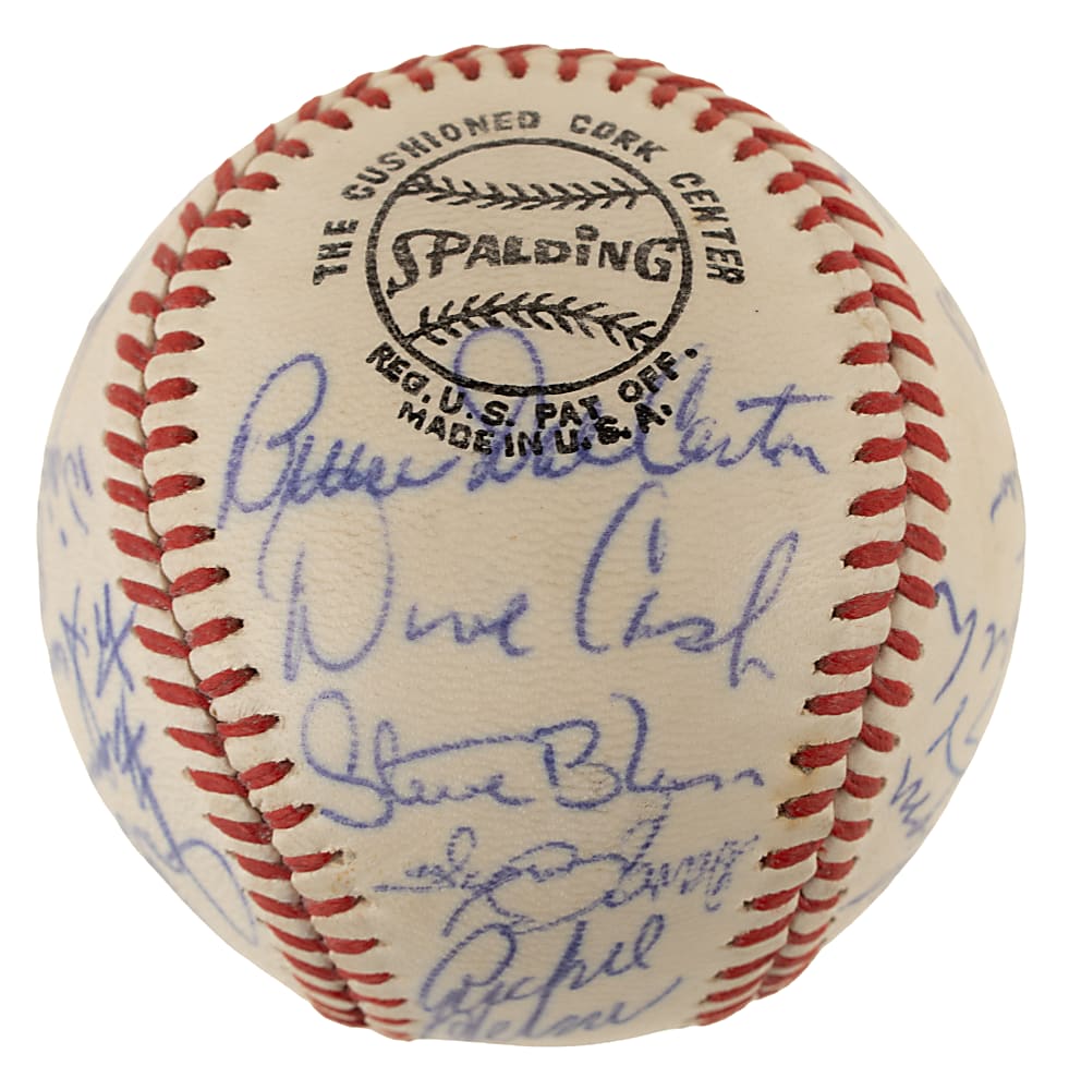 1970 Pittsburgh Pirates Team-Signed Baseball with Roberto Clemente - JSA