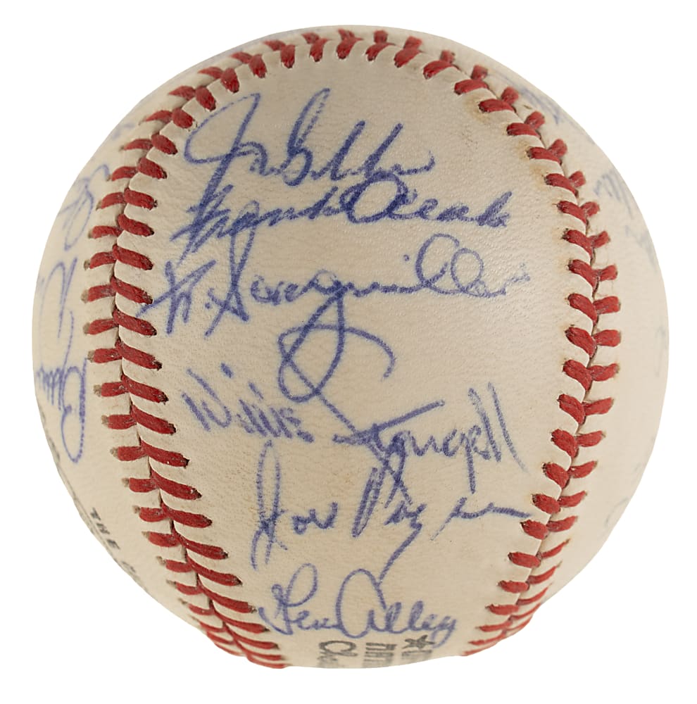 1970 Pittsburgh Pirates Team-Signed Baseball with Roberto Clemente - JSA