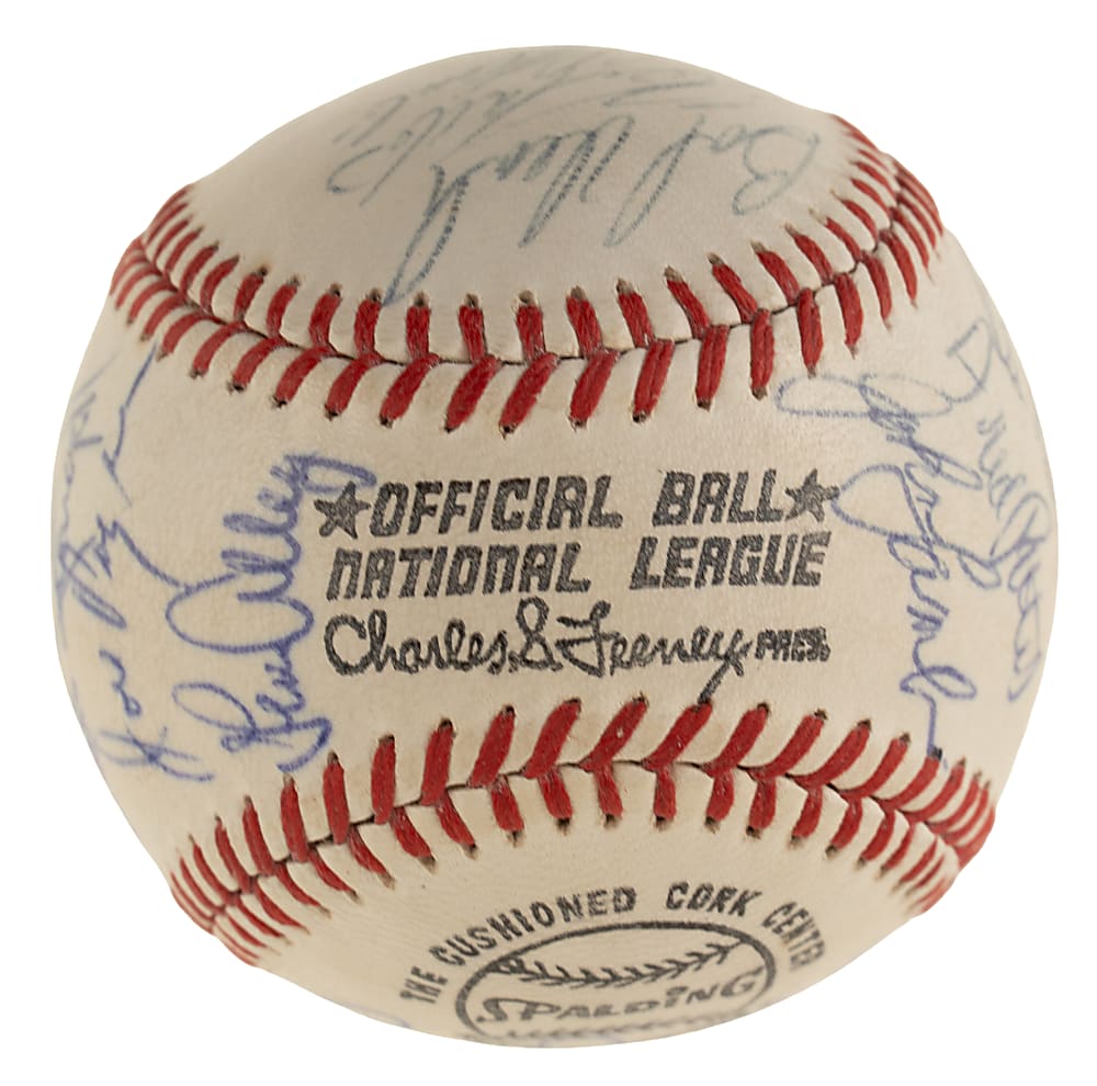 1970 Pittsburgh Pirates Team-Signed Baseball with Roberto Clemente - JSA